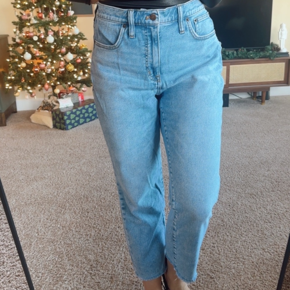 J Crew Essential Straight Blue Women's Jeans Sz 30